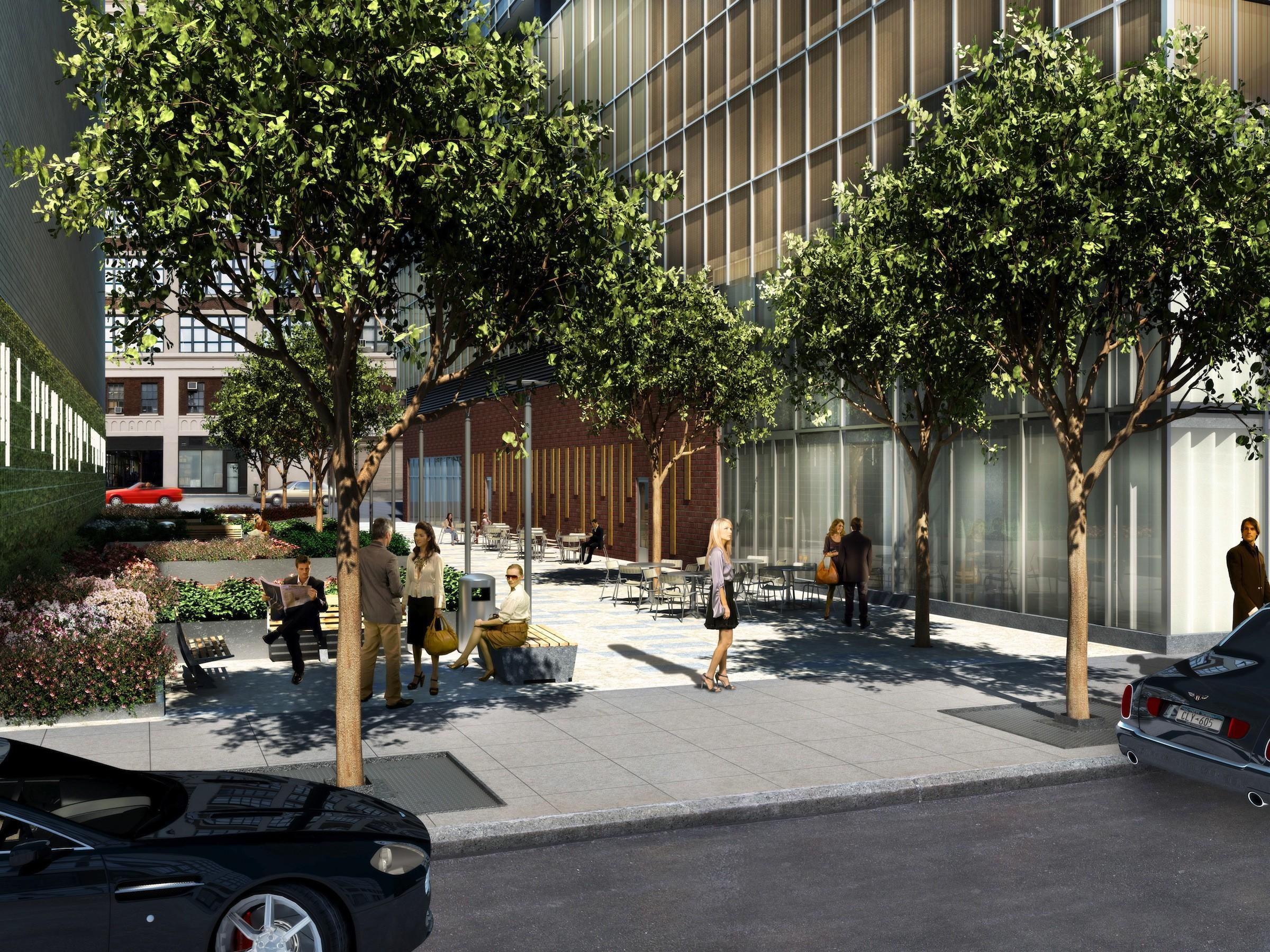 The Dominick Hotel New York Exterior foto The proposed public plaza at the heart of the development